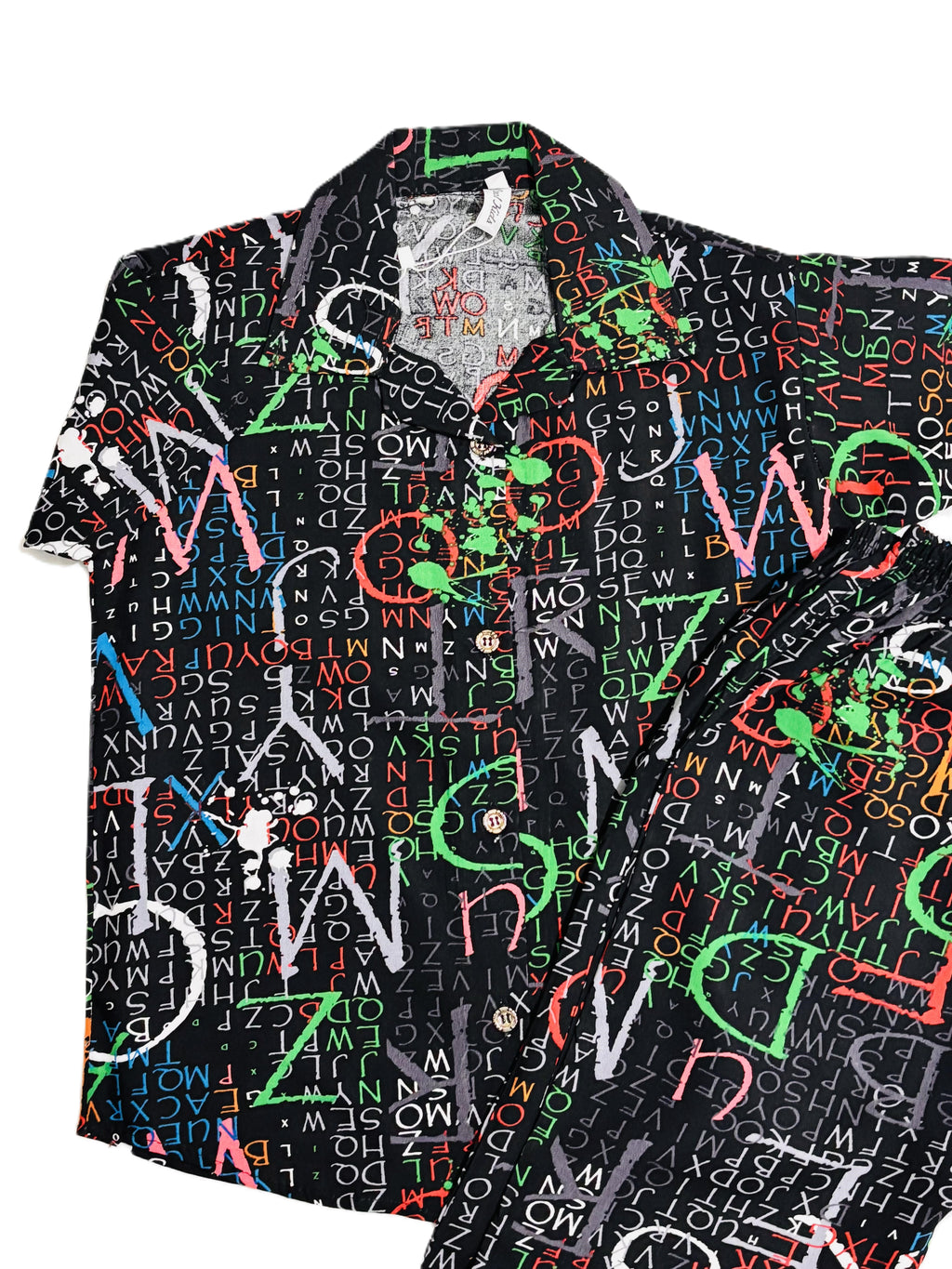 Kids Boy Multi-Color Printed Shirt with Pant Set