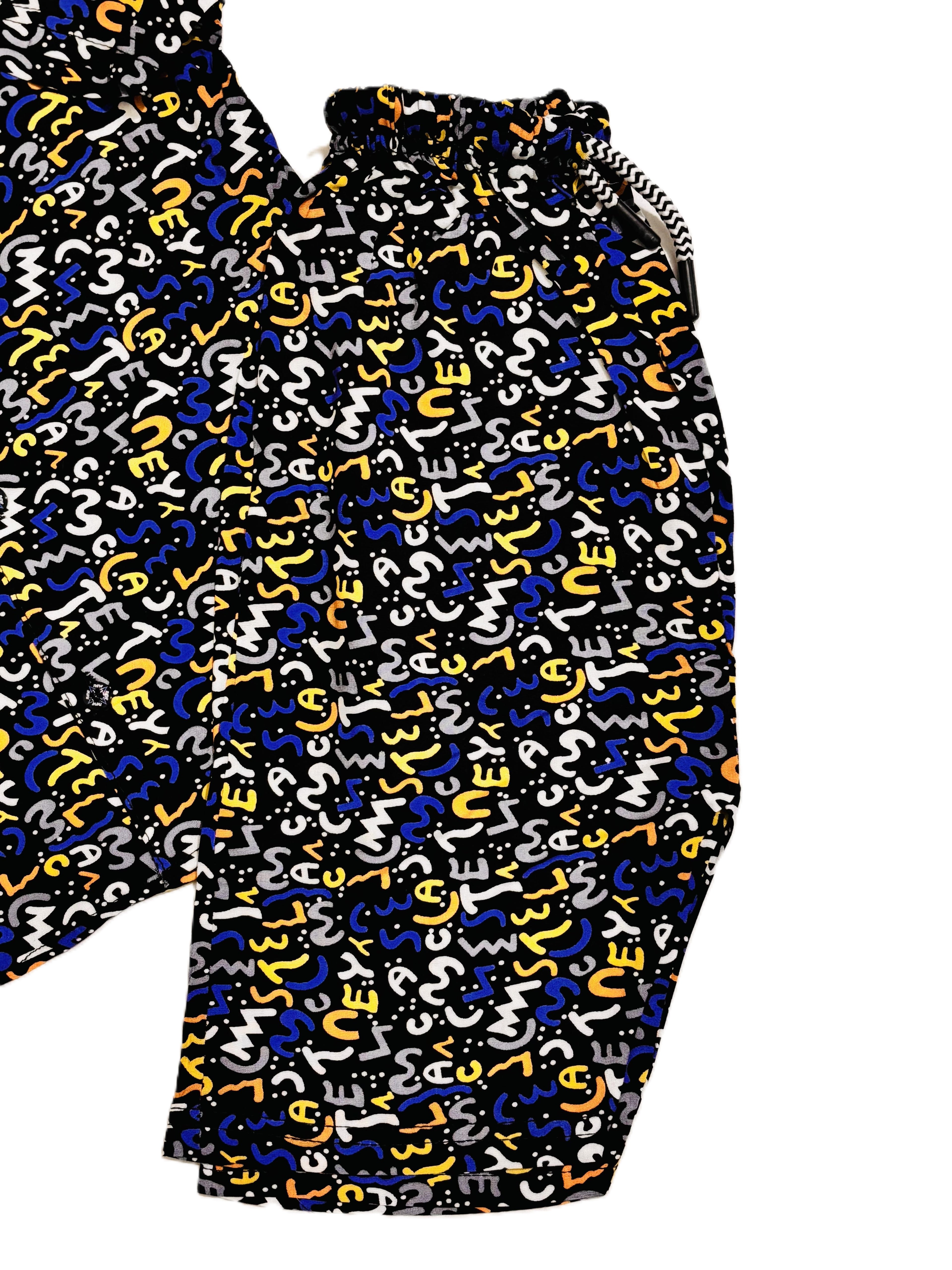 Kids Black mix color Shirt with Pant Set – Stylish Outfit