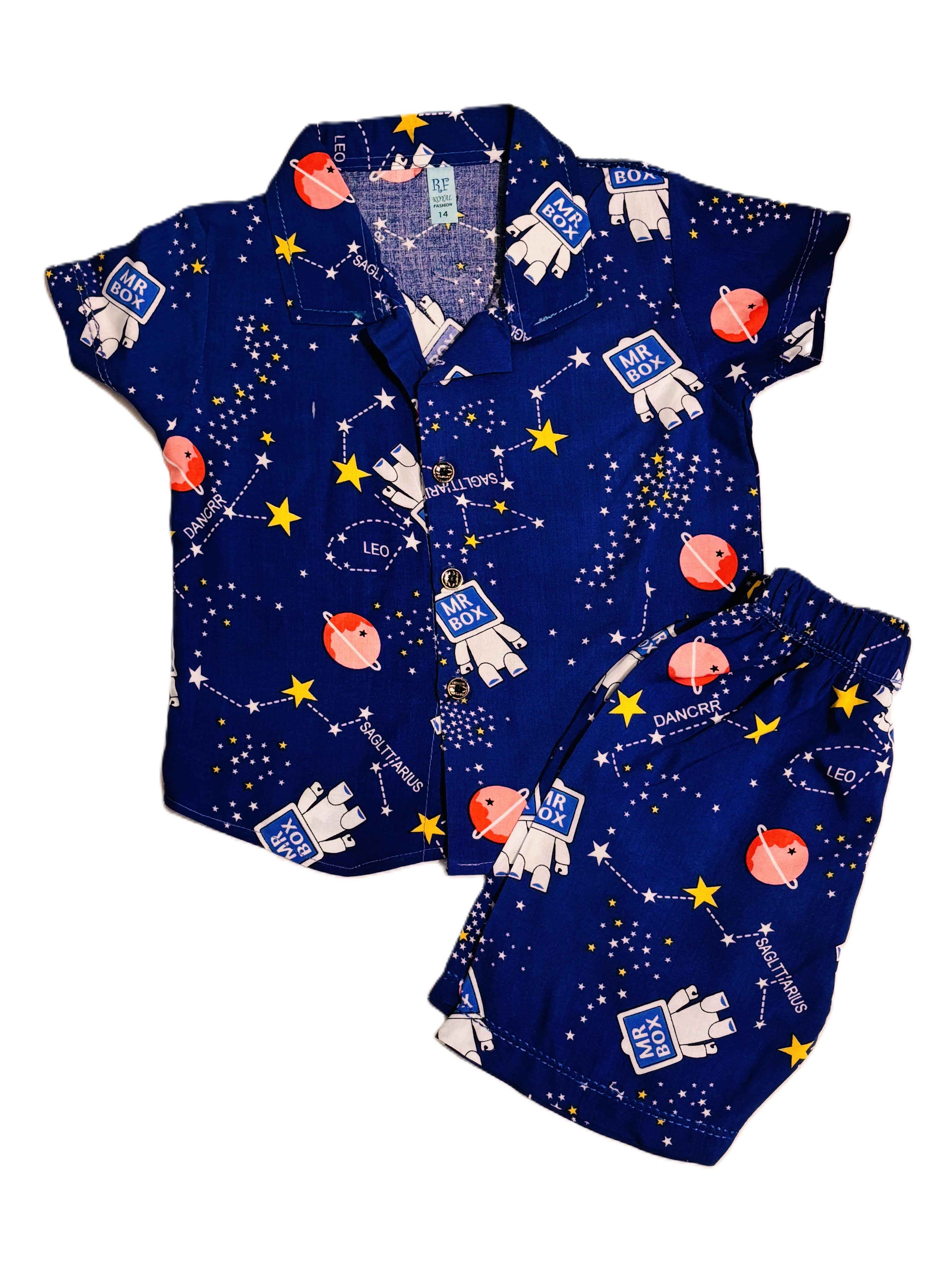 Kids robot Print Shirt with Pant Set – Stylish Outfit