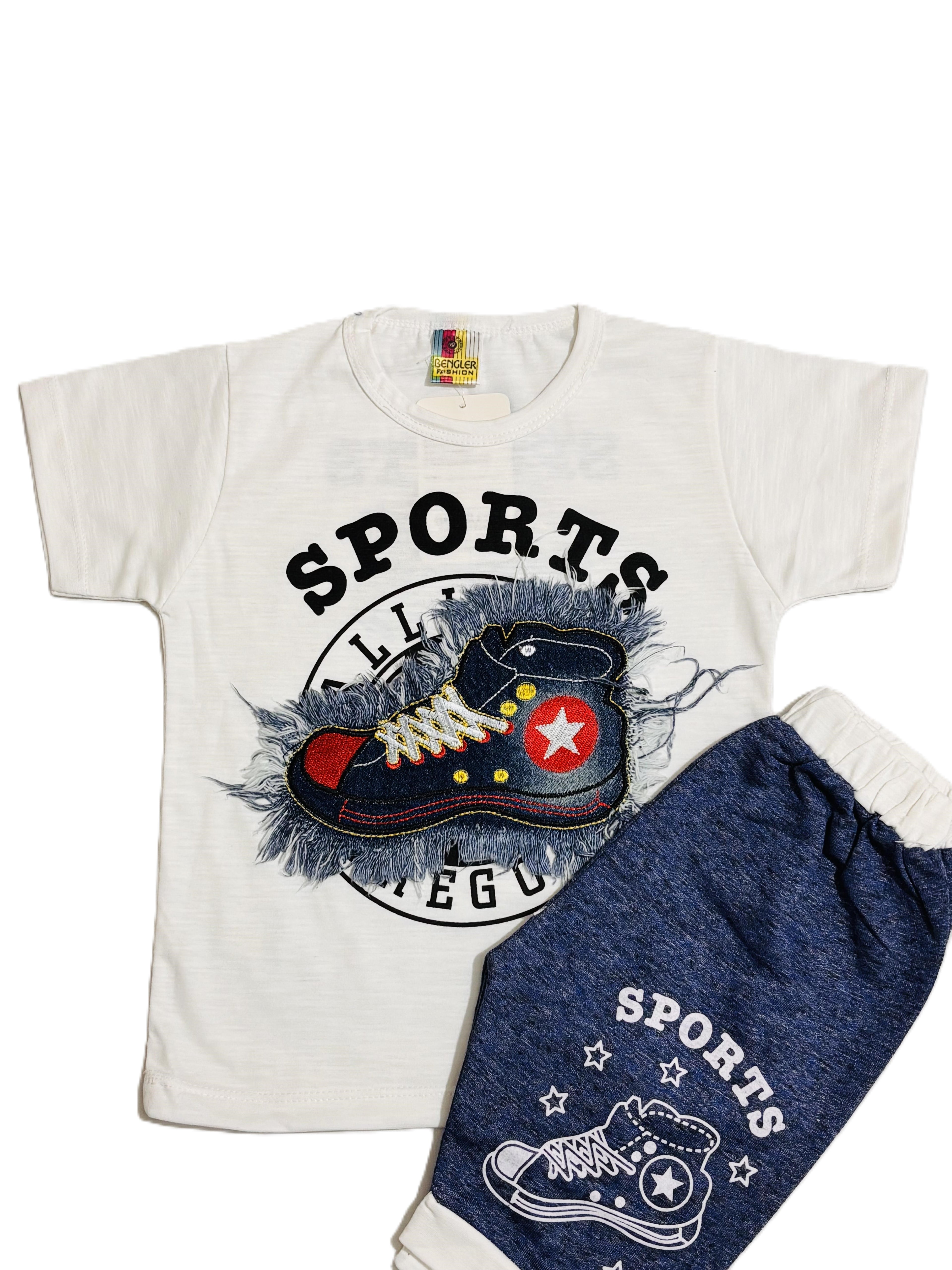 Kids Sports t-Shirt with Pant Set – Stylish Outfit