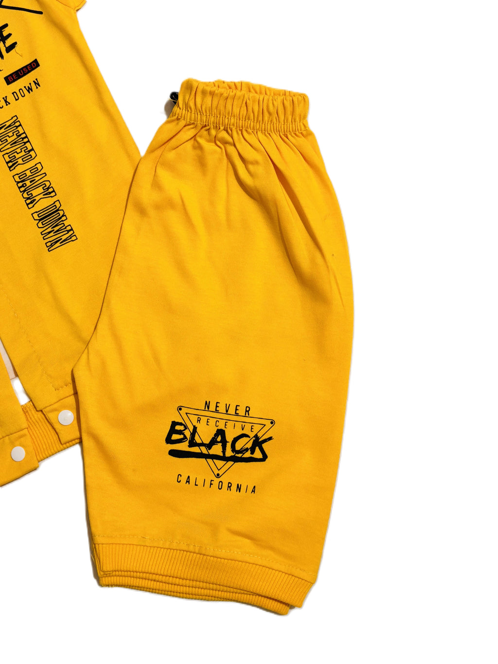Kids Yellow and white Shirt with Pant Set – Stylish Outfit