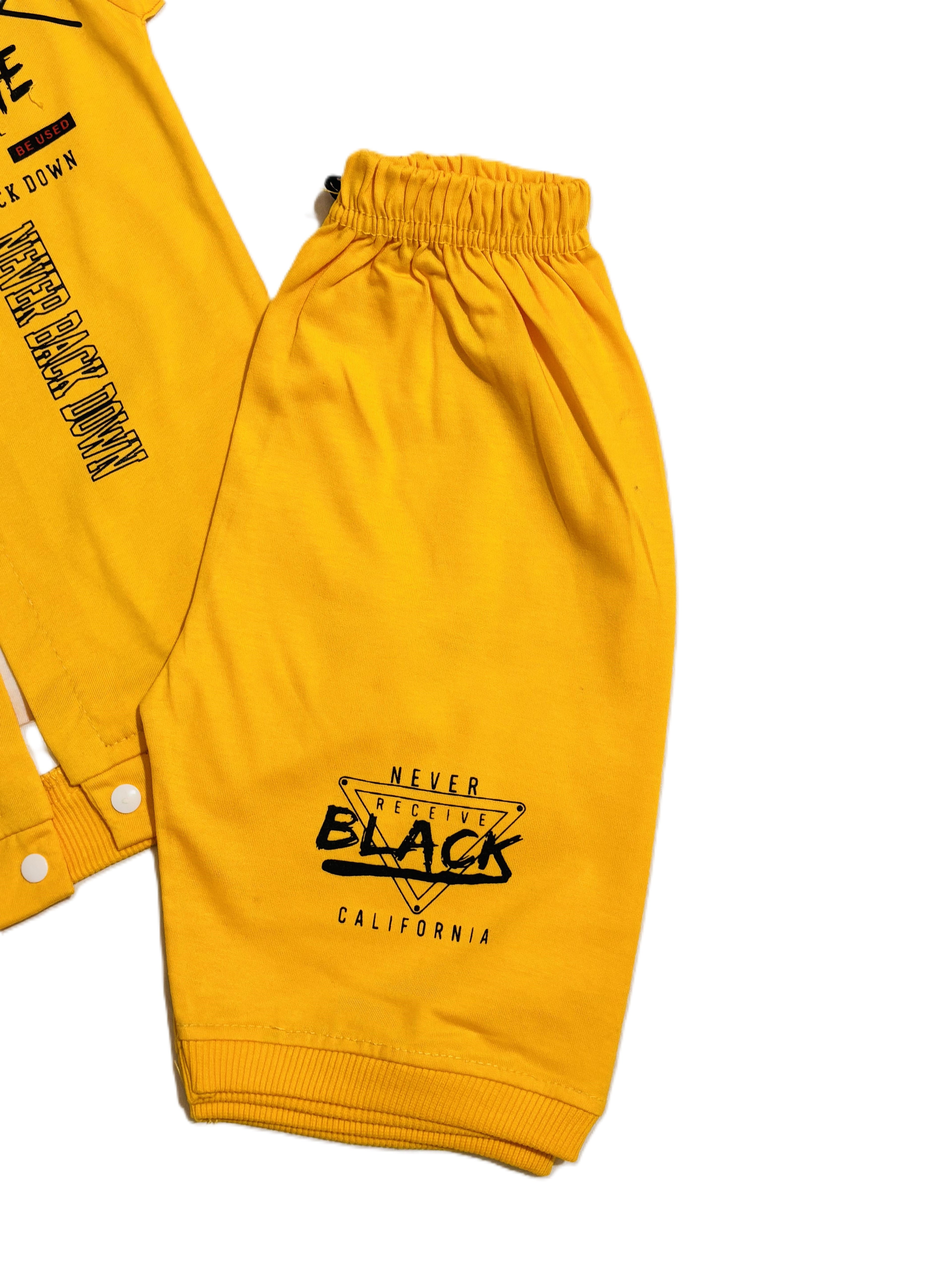 Kids Yellow and white Shirt with Pant Set – Stylish Outfit