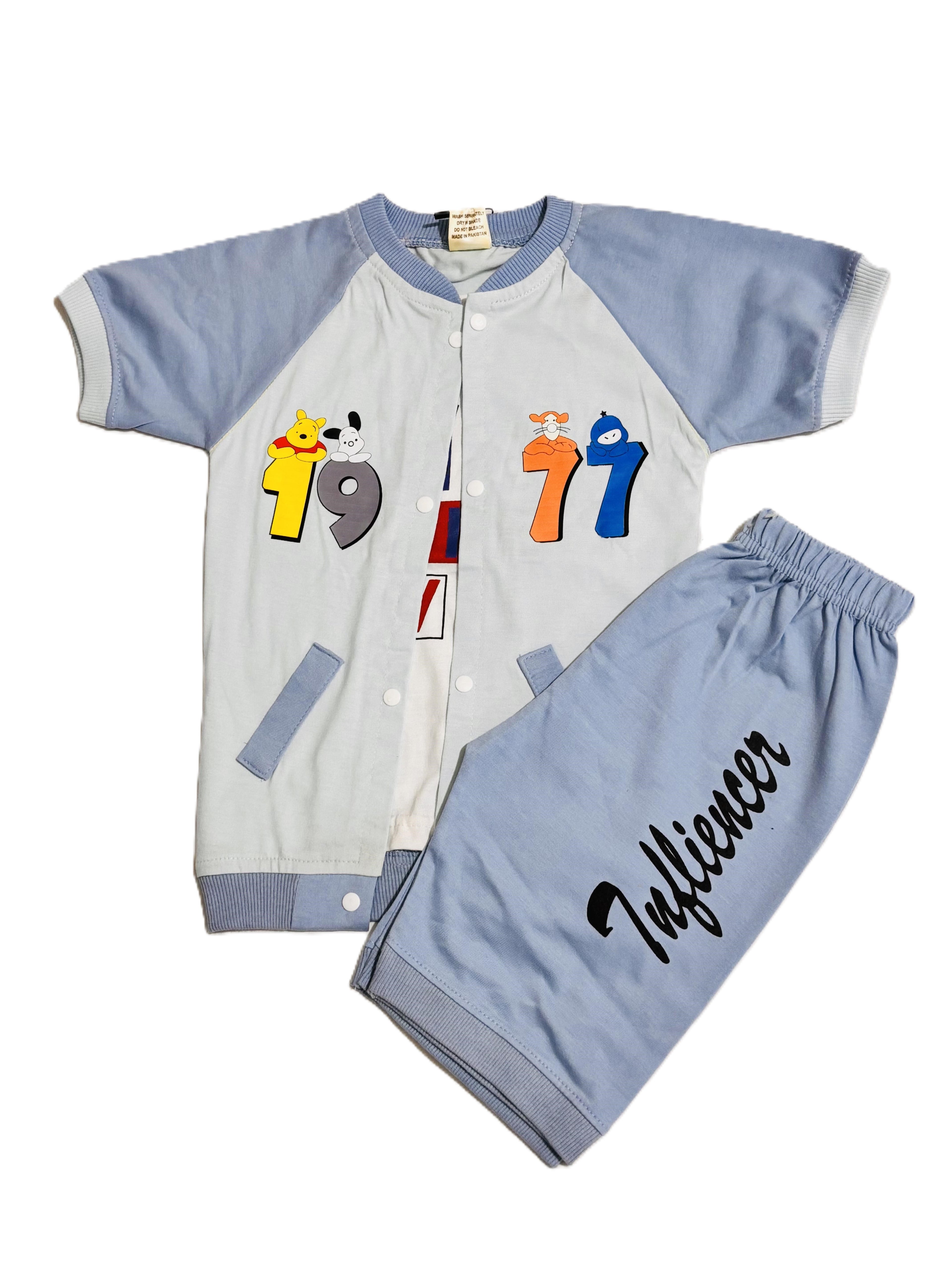 Trendy Kids Outfit | 2 Piece Baby Boy Shorts & Shirt Set