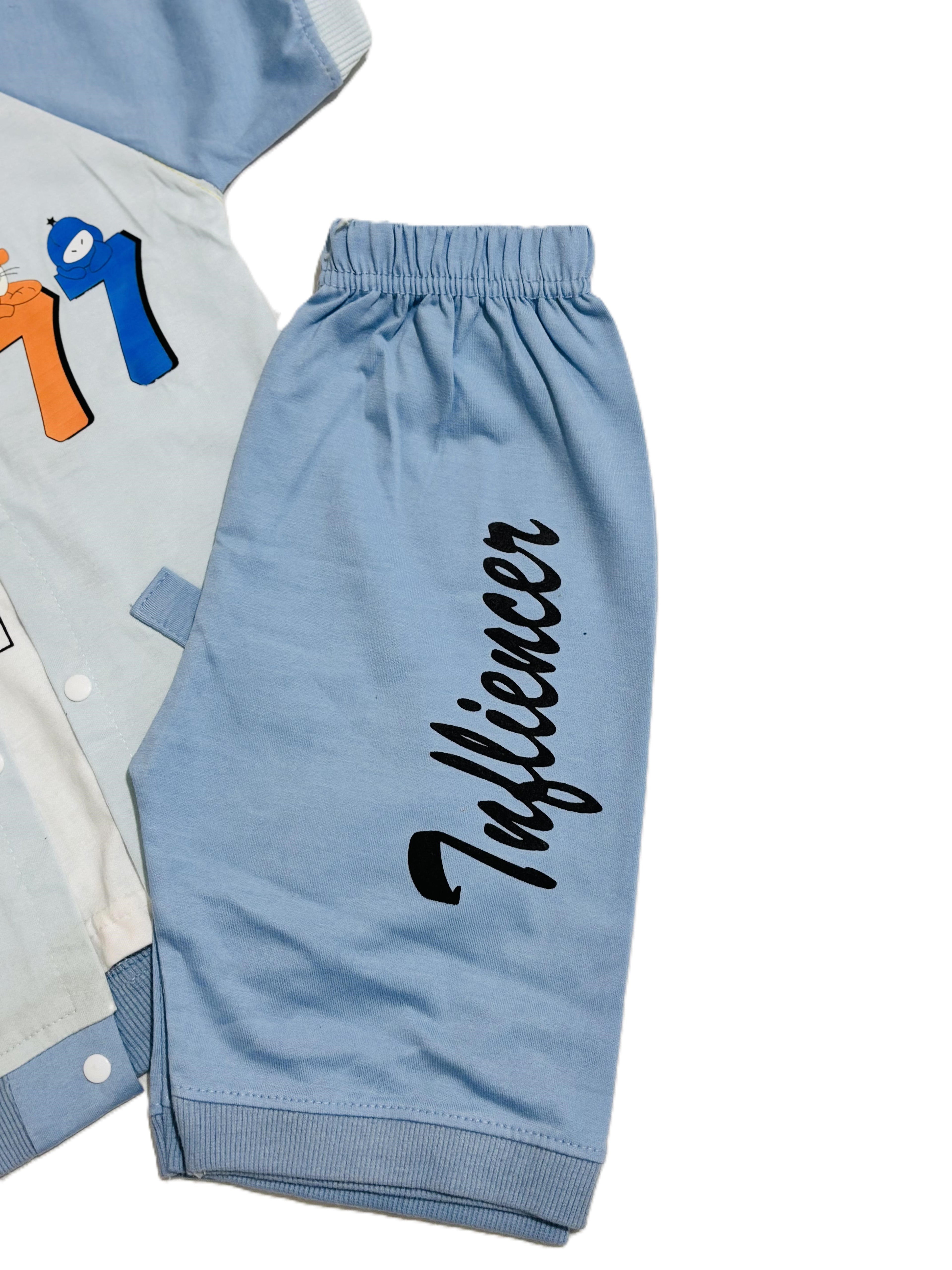 Trendy Kids Outfit | 2 Piece Baby Boy Shorts & Shirt Set