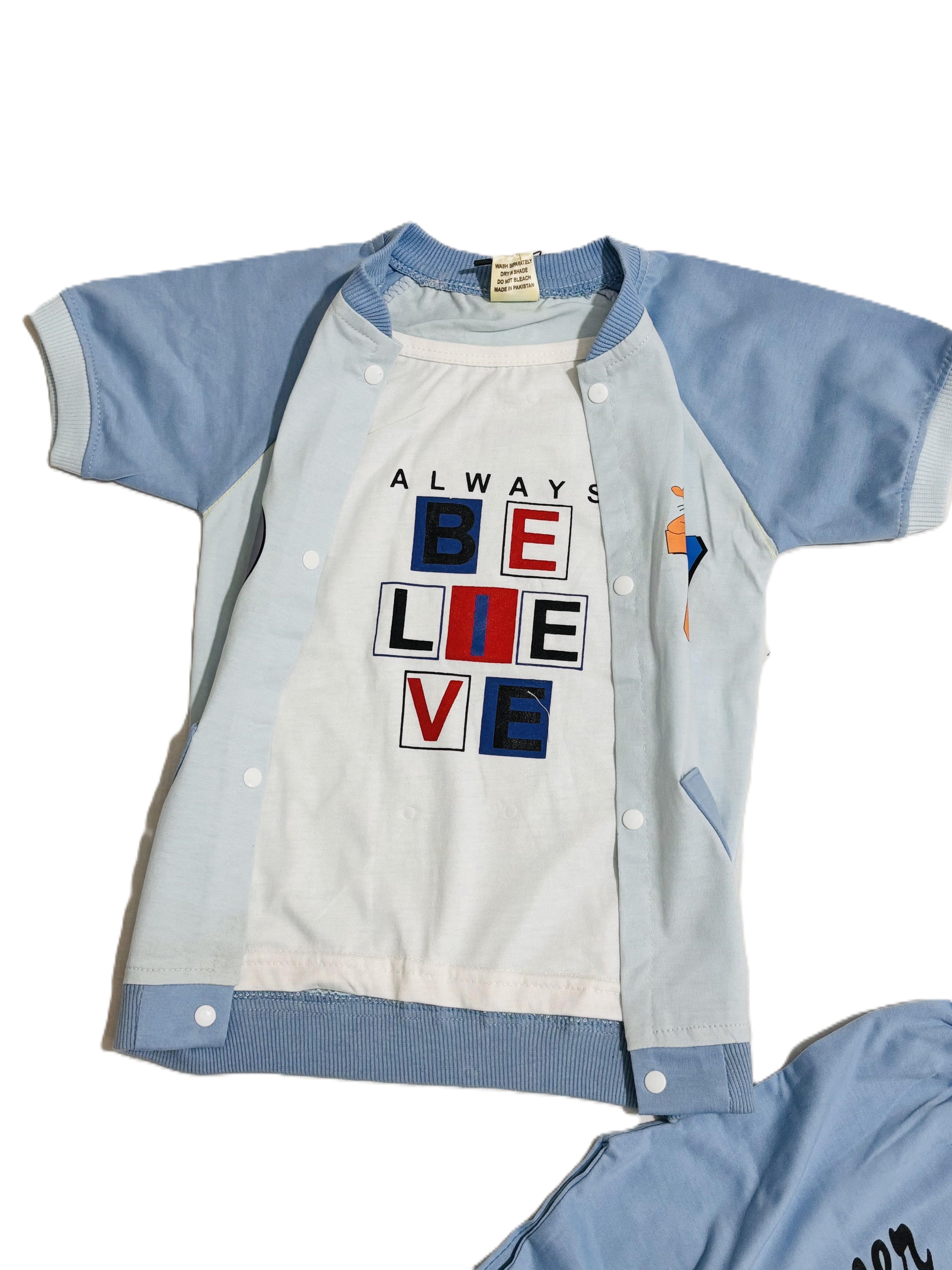 Trendy Kids Outfit | 2 Piece Baby Boy Shorts & Shirt Set