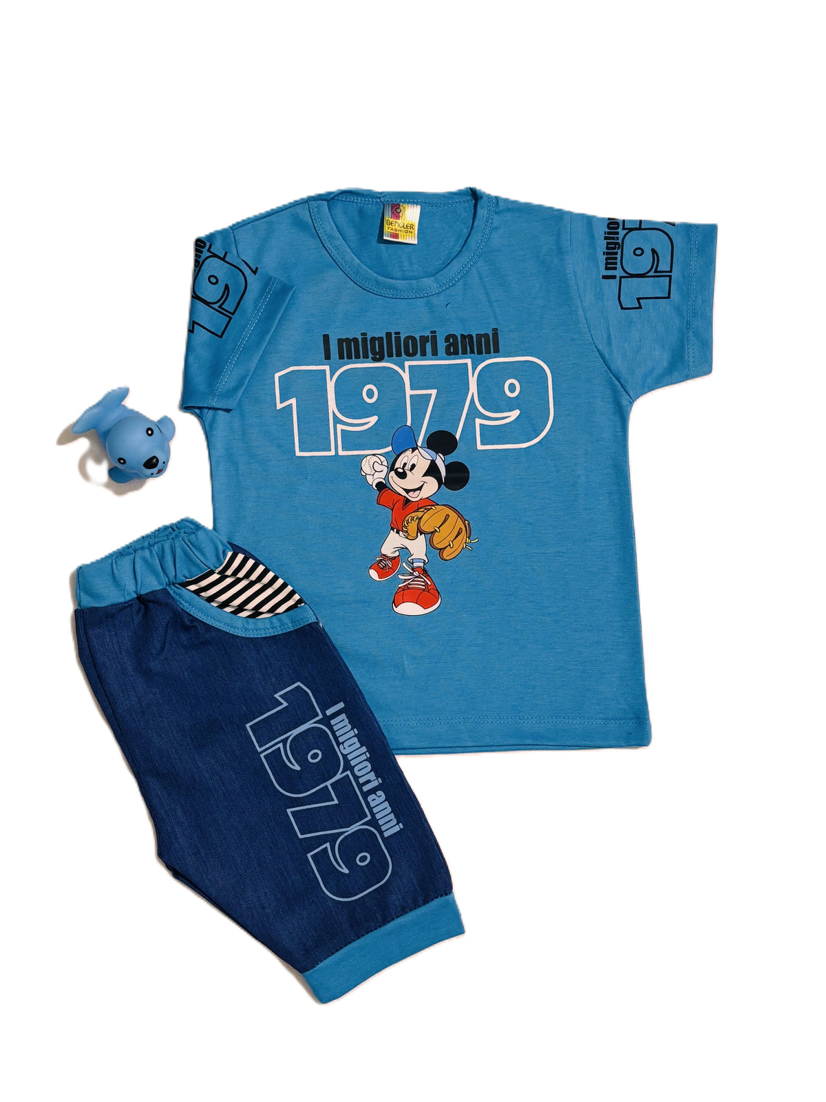 SUMMERS Kids Outfit –  Blue with Shorts