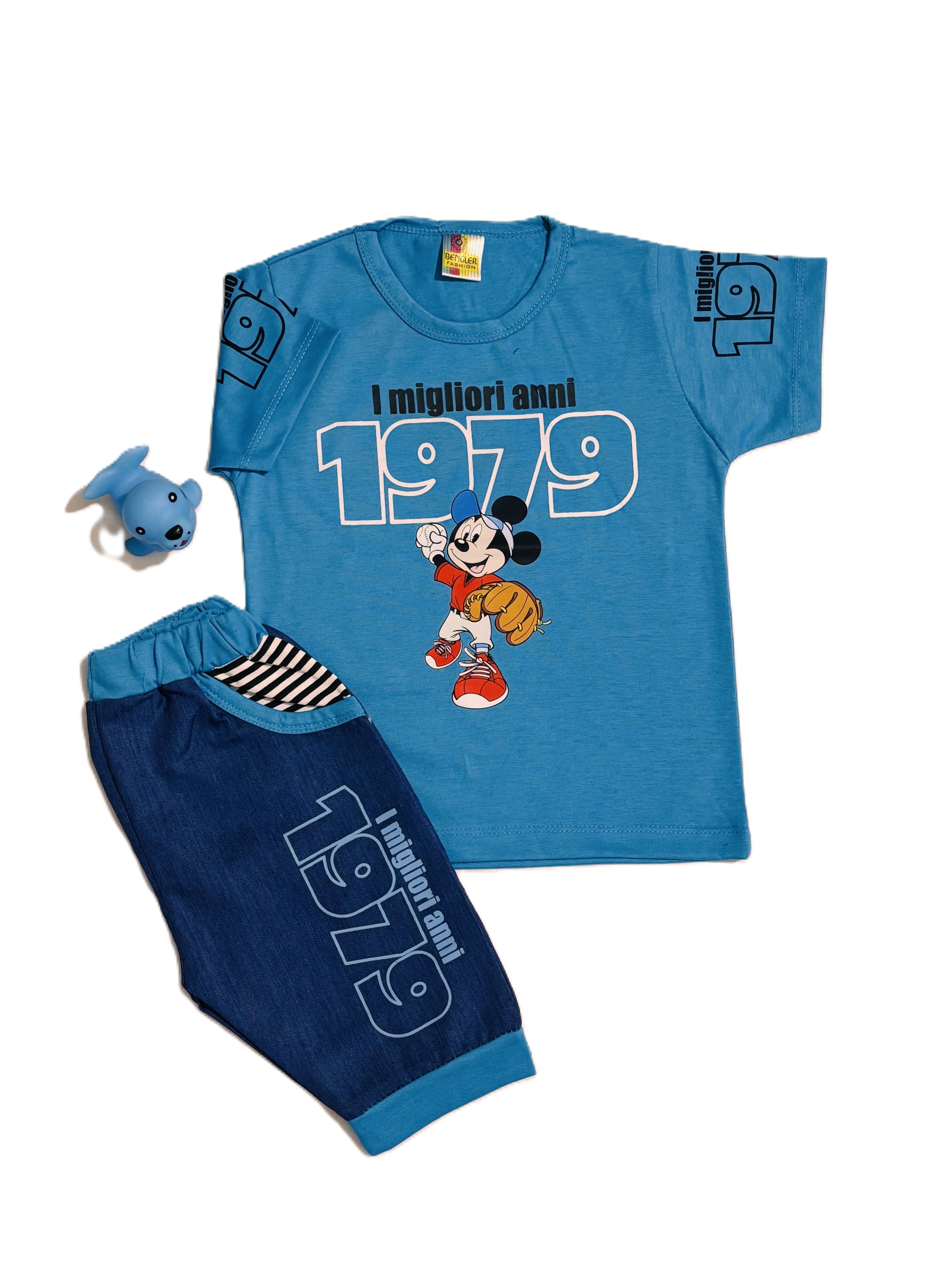 Kids stylish Blue Shirt with Pant Set – Stylish Outfit