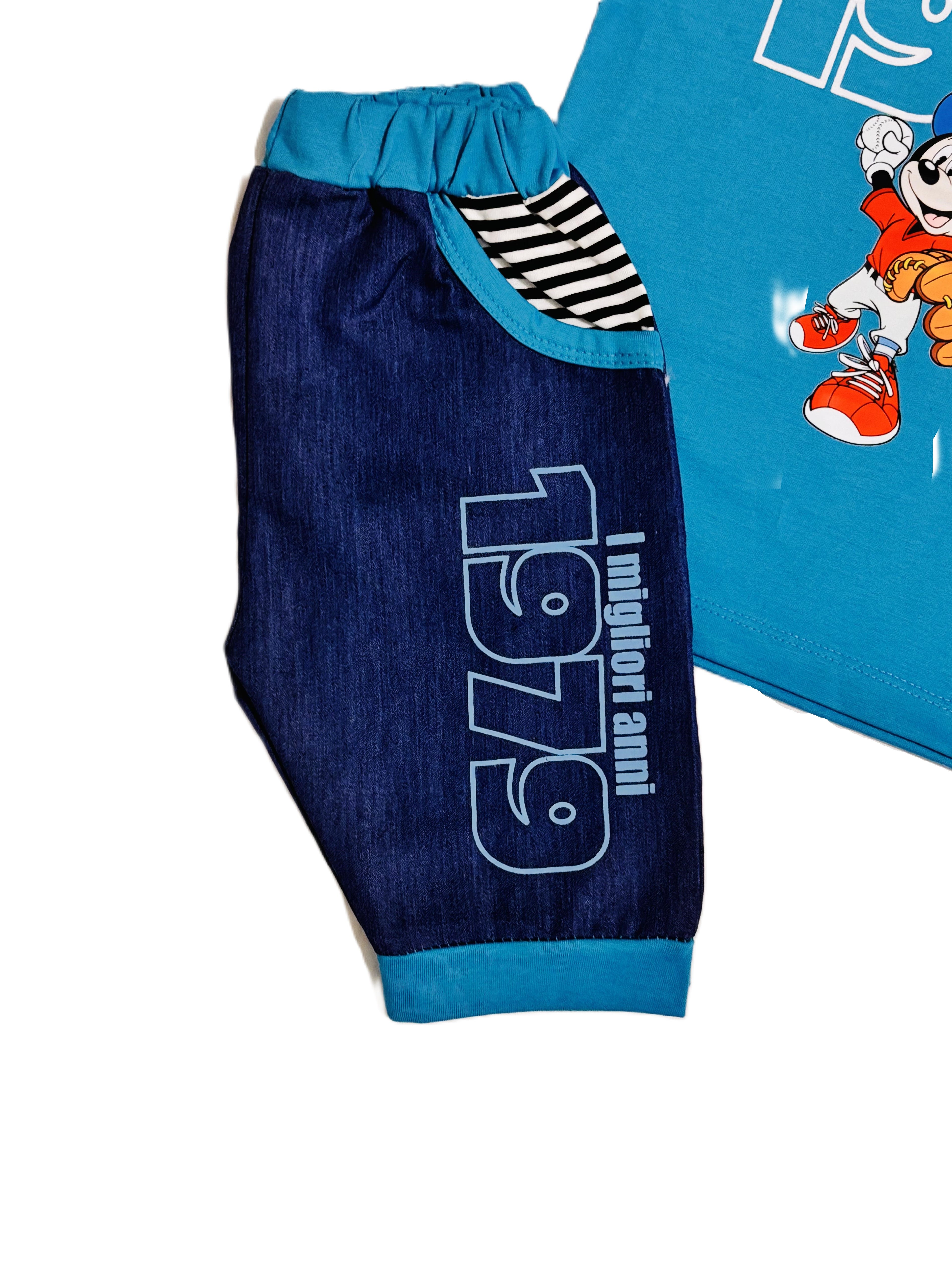 Kids stylish Blue Shirt with Pant Set – Stylish Outfit