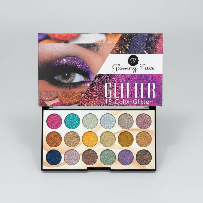 Glowing  Eyeshadow Glitter Kit (18 COLOR)