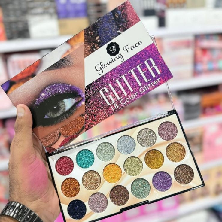Glowing  Eyeshadow Glitter Kit (18 COLOR)